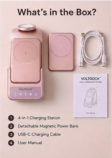 VoltDock™ 4-in-1 Magnetic Charging Station